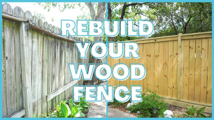 replace and rebuild your fence
