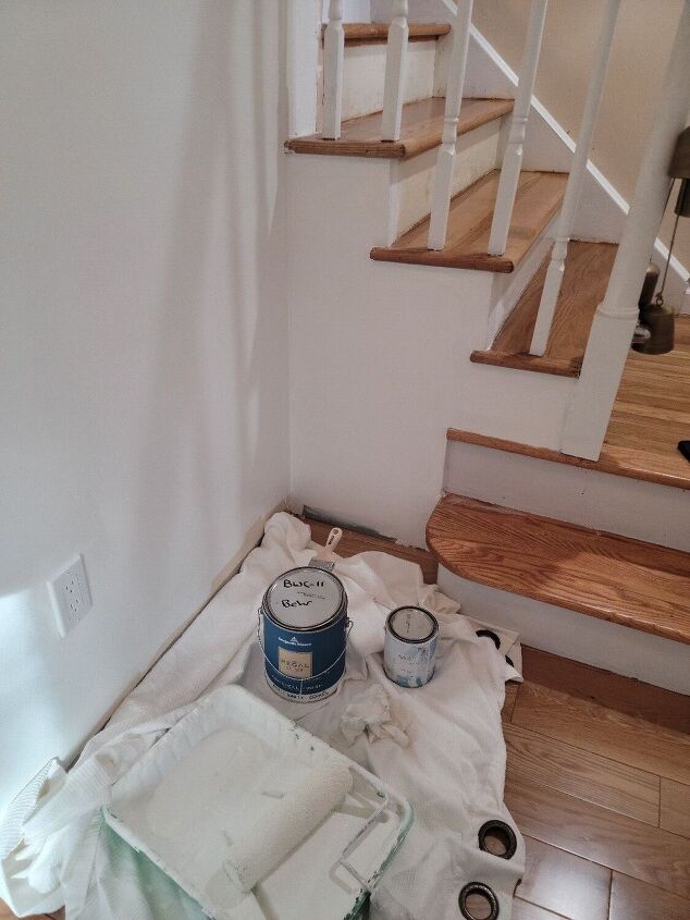 how i fixed this ugly space below my stairs