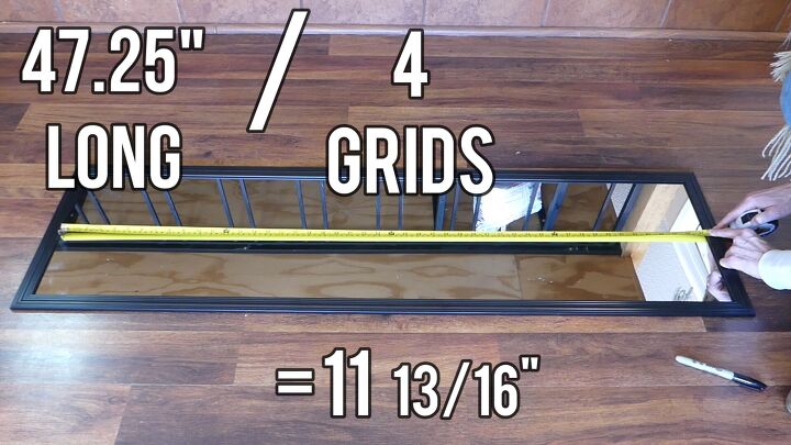 how to make an easy grid mirror