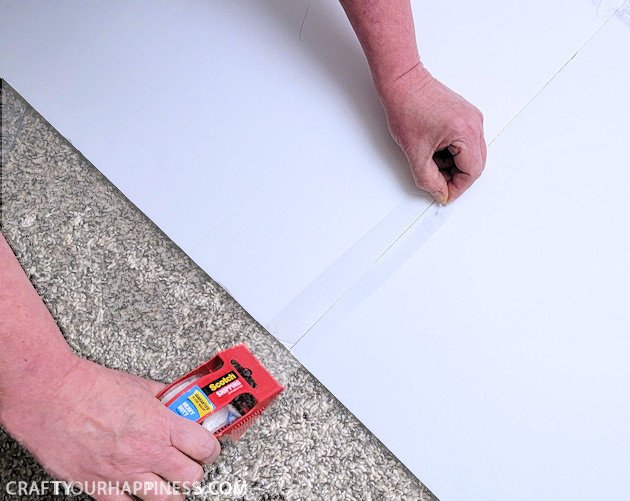 elegant diy foam board panel to hide your cords