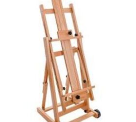 How do I repurpose a heavy duty wooden artists easel?