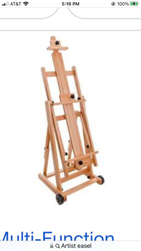 how do i repurpose a heavy duty wooden artists easel