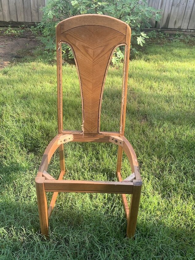 how to refinish secondhand dining room chairs