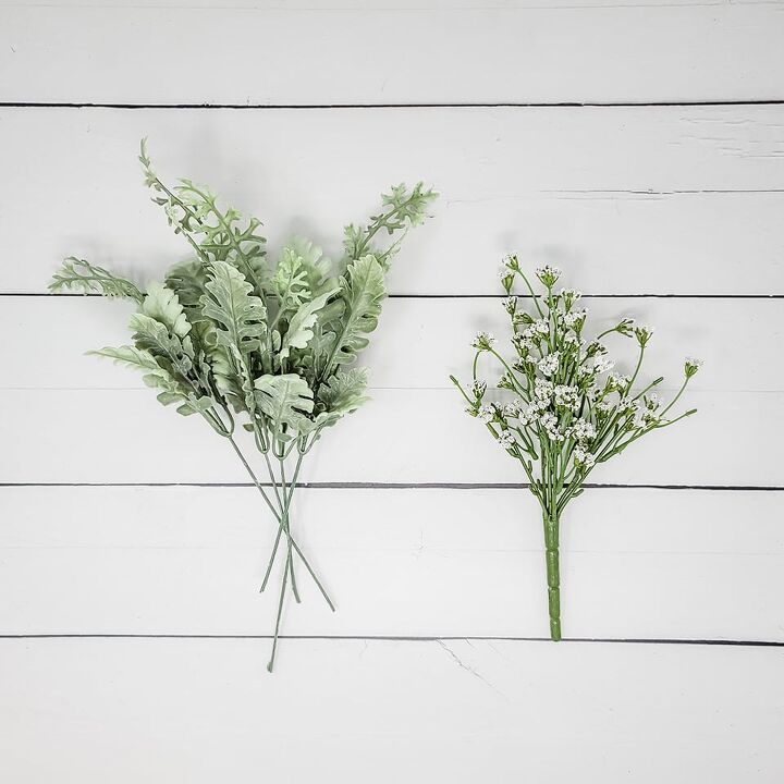 how to make a spring bunny wreath, Choose Your Greenery