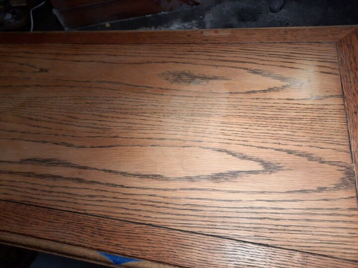 i mistakenly started to refinish my lane table how do i correct it