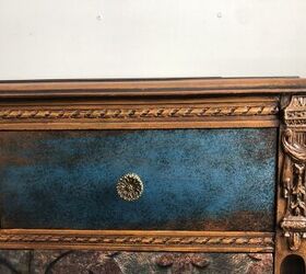 make a statement piece from an old dark chest of drawers