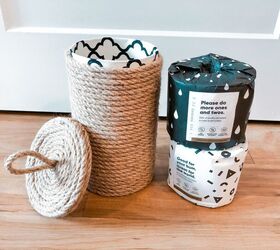 How to Recycle Packaging to Make a DIY Rope Basket Container