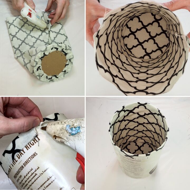 diy rope basket container recycling