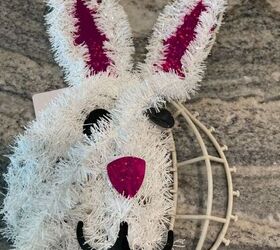 You might want to take apart a cheap bunny wreath when you see this silly spring idea