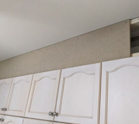 how i closed in the space above my kitchen cabinets, Attaching MDF