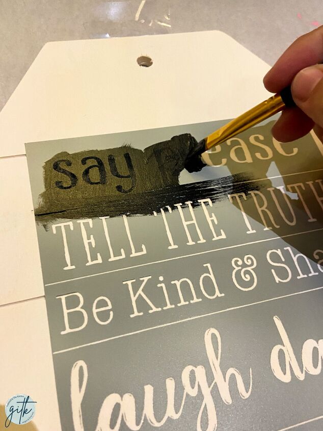 how to screen paint transfer on wood