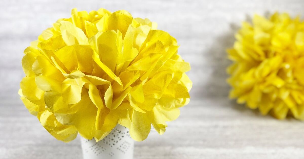 Easy Tissue Paper Flowers for Kids and Adults