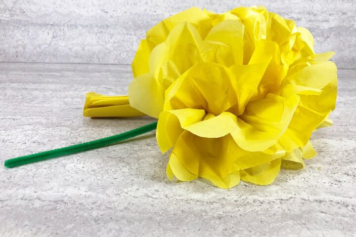 flores fciles de papel de seda para nios y adultos