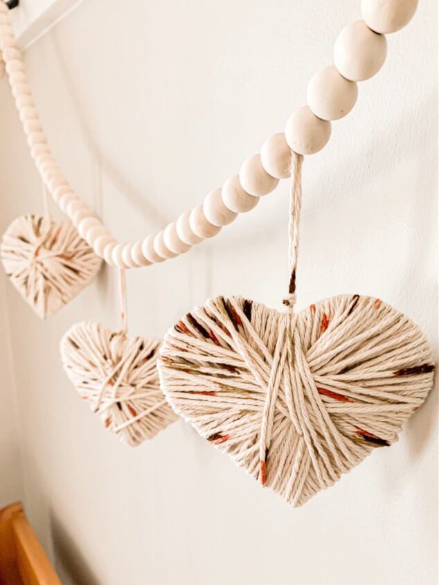 valentines day heart garland