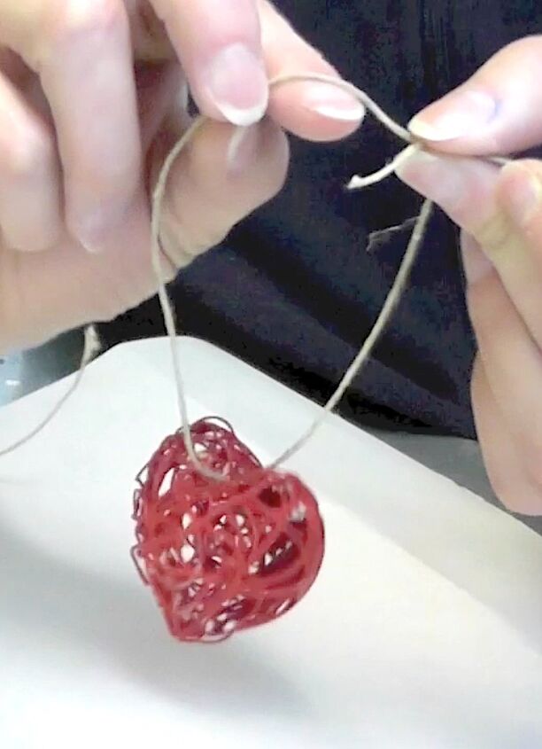 string art valentine s day string heart craft tutorial