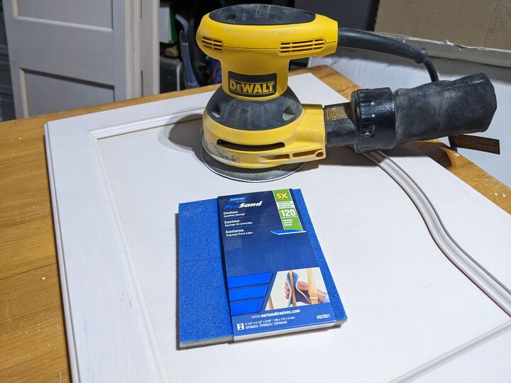 how i painted my kitchen cabinets using a hvlp spray system, Sanding