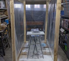 how i painted my kitchen cabinets using a hvlp spray system, DIY spray tent