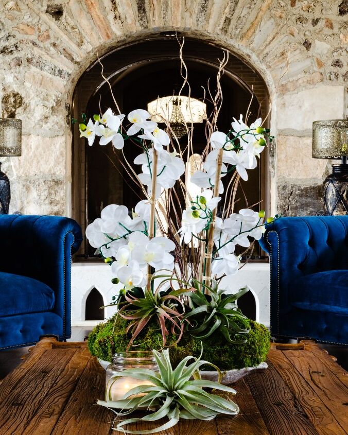 diy faux orchid arrangement