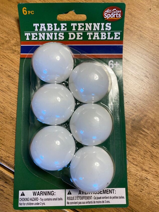 portavelas de bola de ping pong maceta