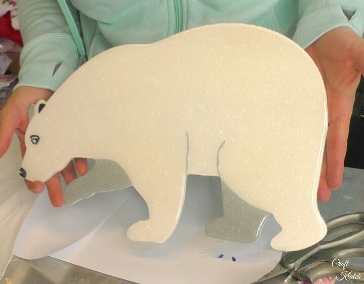 cmo hacer arte de resina de oso polar diy