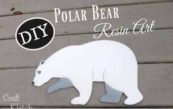 Cómo hacer arte de resina de oso polar DIY