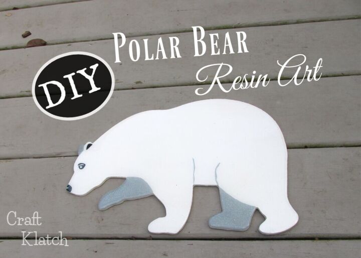 cmo hacer arte de resina de oso polar diy