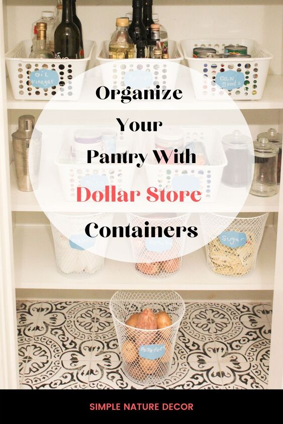 dollar tree storage containers for organizing your pantry