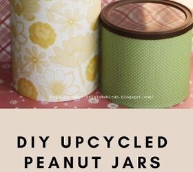 diy upcycled peanut jars