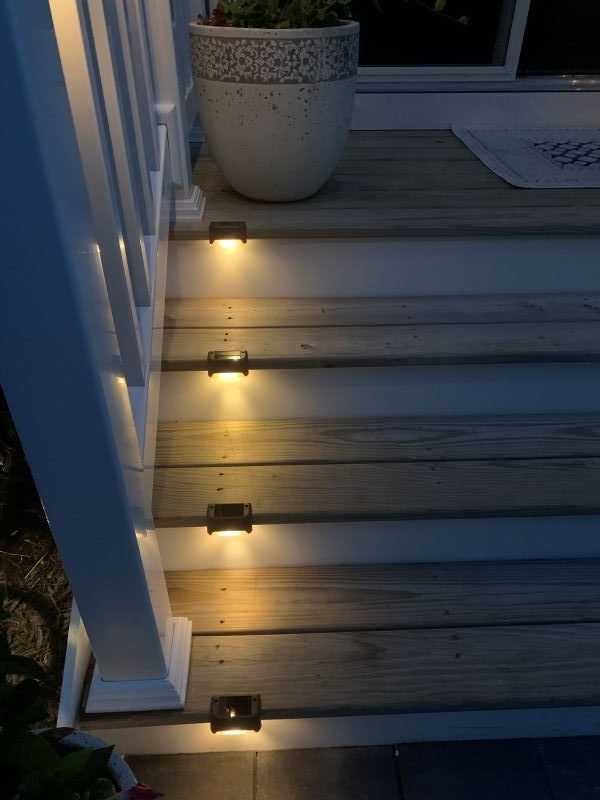 how to add solar lights to your existing deck