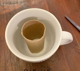 Put a paper towel roll in a mug for this weird way to create sweet decor