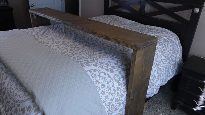 how to make a simple rolling overbed table