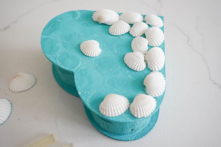 how to make a seashell heart shaped trinket box