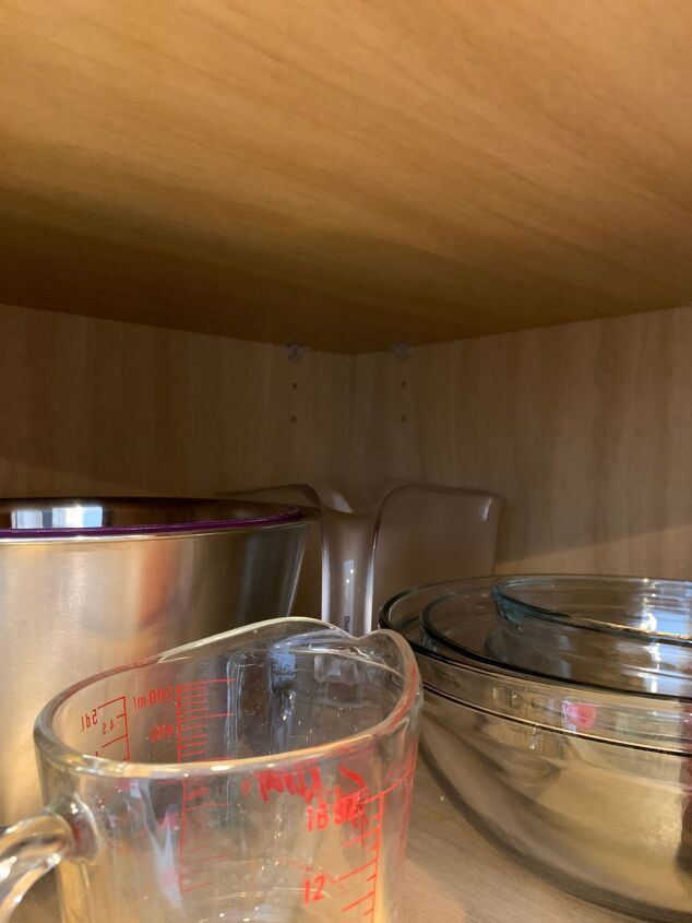 easy to reach measuring cup and spoon organizer, Before Hard to reach deep cabinet stuff