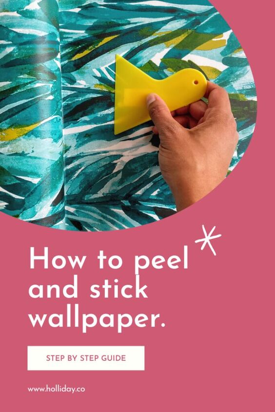 how to peel stick wallpaper