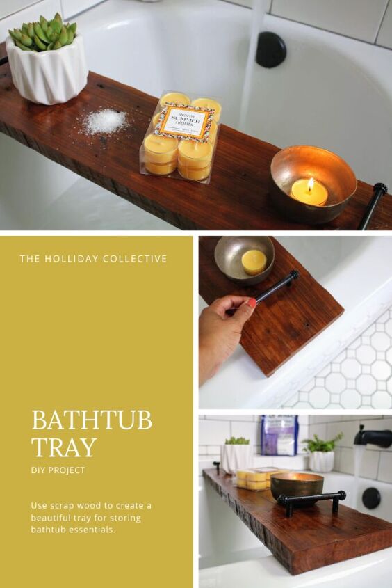 diy bathtub tray