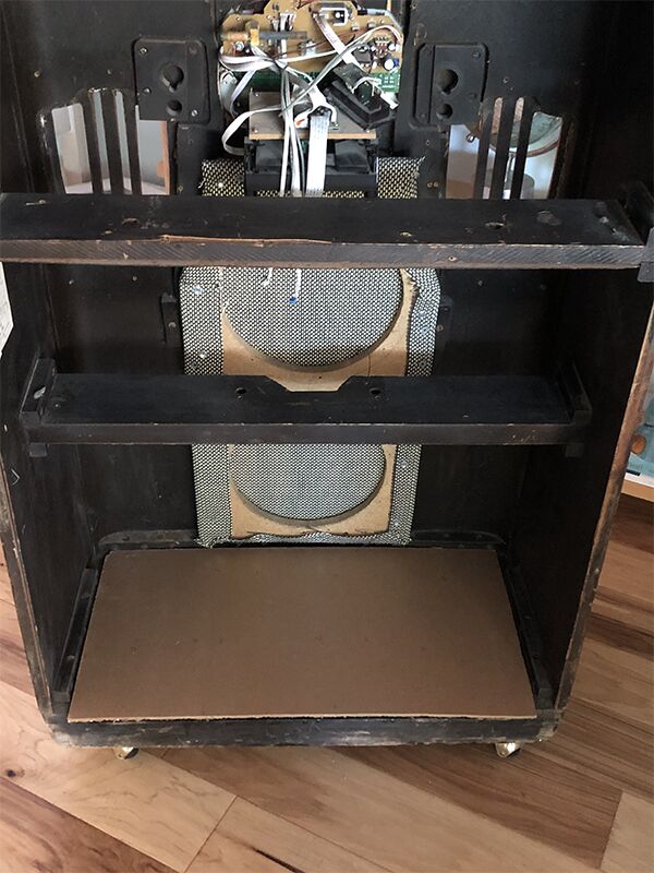 trash to treasure vintage radio cabinet