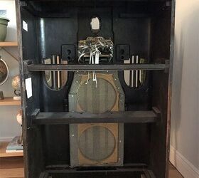 vintage radio cabinet makeover