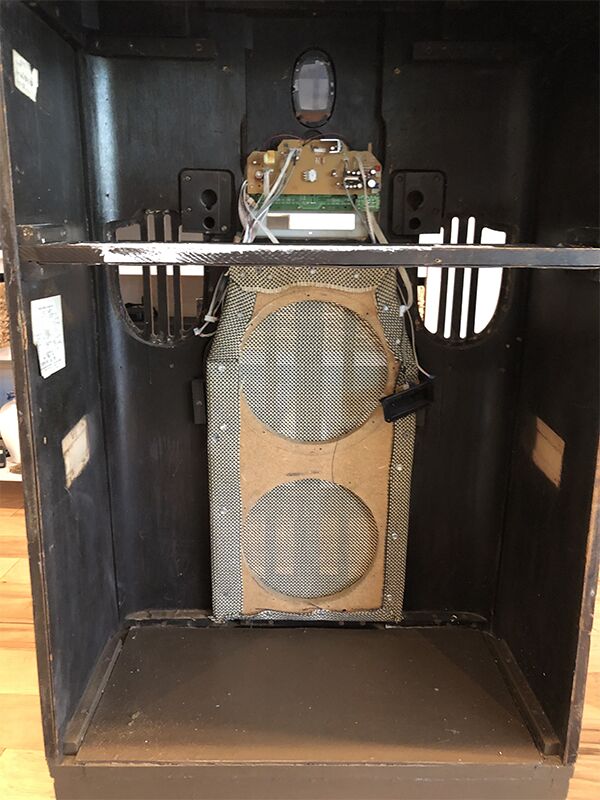 vintage radio cabinet makeover