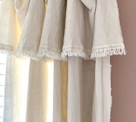 Cómo hacer cortinas de tela caída - Three Daughters Home