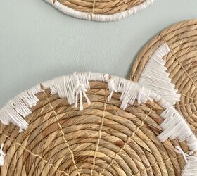 cheap DIY boho wall baskets
