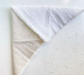 how to fold napkins easy simple, Fold into triangle