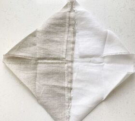 how to fold napkins easy simple, Pull corners to center