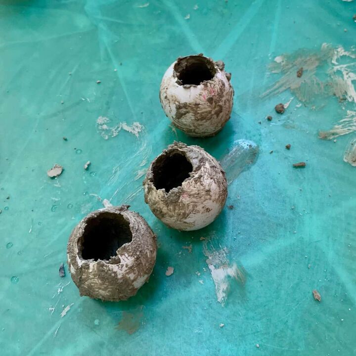 copos de ovo de cimento para a pscoa