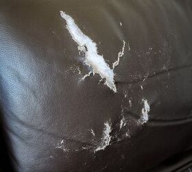 save your sofa here s how to repair a tear in a leather couch, tear in brown leather