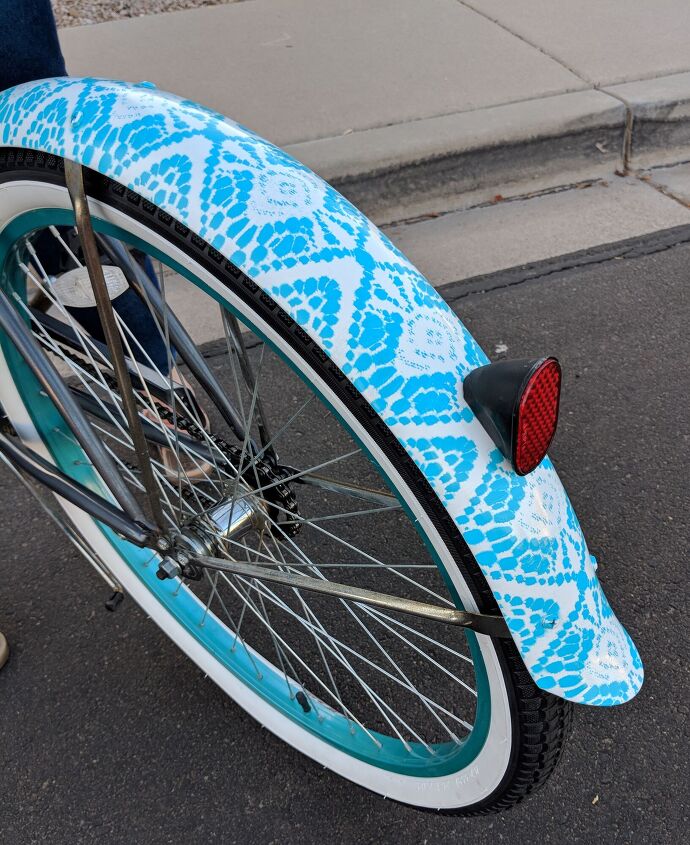 lace beach cruiser, Mounted and re attached reflector s