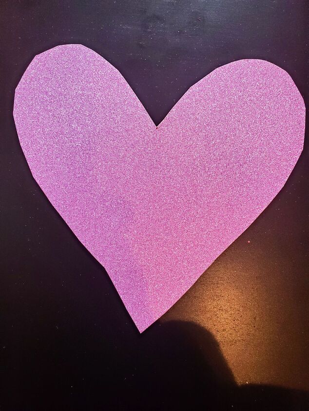 5 minute diy valentine s day hello kitty heart wreath, Glitter Pink Heart Shaped Cardstock