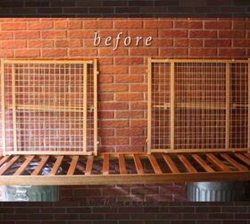 She drags an old baby gate onto her front porch for a gorgeous springtime idea