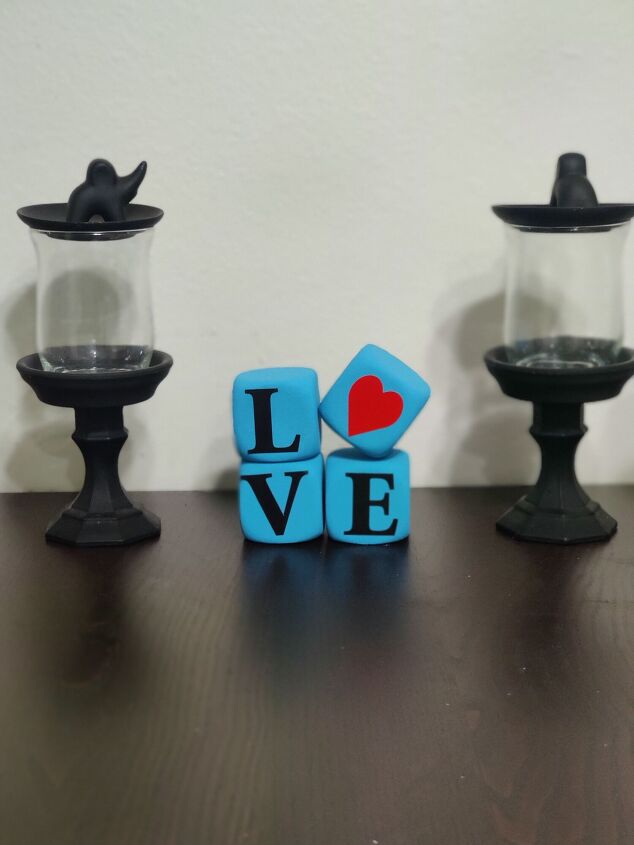 bloques de amor decoracin de mesa para el da de san valentn, Bloques de Amor