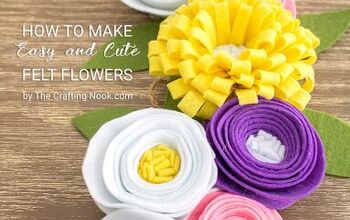  Como fazer lindas flores de feltro