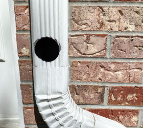 She cuts a hole in her downspout for this clever way to save money and water this year